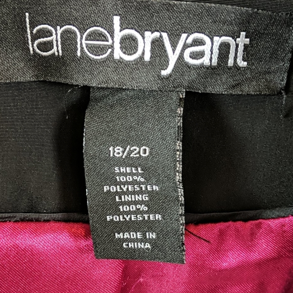 Women's Lane Bryant Long Black Jacket 18 20 - Picture 6 of 10